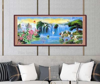 File gốc File tranh hiện đại pha lê gương KF103306 (vector) cho in ấn