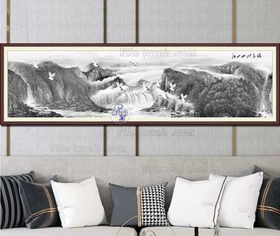 Download file File tranh hiện đại pha lê gương KF103307 (gốc) in mica bàn thờ