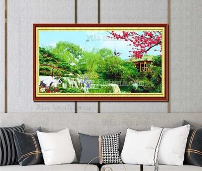 File gốc File tranh hiện đại pha lê gương KF103323 (cho in ấn) từ kho Filetranh