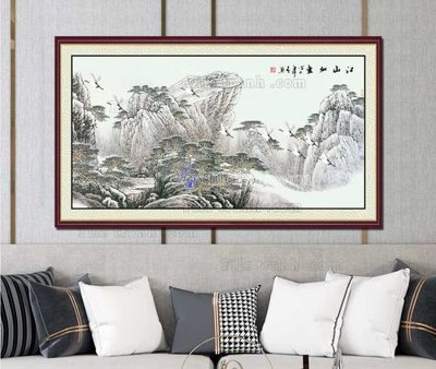 File gốc File tranh hiện đại pha lê gương KF103332 (trang trí) phòng làm việc