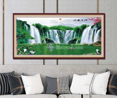 Download file gốc File tranh hiện đại pha lê gương KF103335 (in lụa) nghệ thuật