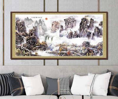 File gốc File tranh hiện đại pha lê gương KF103351 (in lụa) chi tiết cao