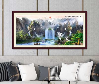 File tranh gốc File tranh hiện đại pha lê gương KF103359 (sắc nét từng chi tiết)