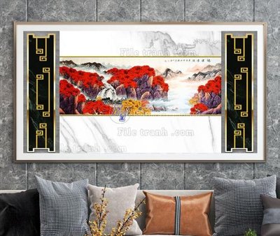 File PSD File tranh hiện đại pha lê gương KF103394 (bản gốc) dễ dàng edit