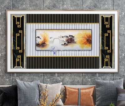 File gốc File tranh hiện đại pha lê gương KF103411 (in 3D) nghệ thuật