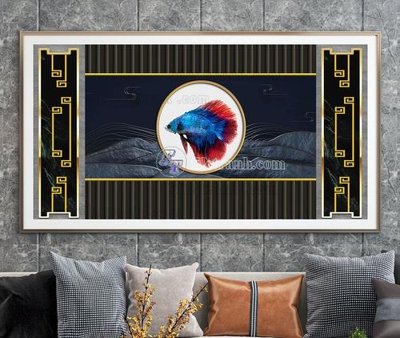 File gốc File tranh hiện đại pha lê gương KF103417 (trang trí) cho phòng khách