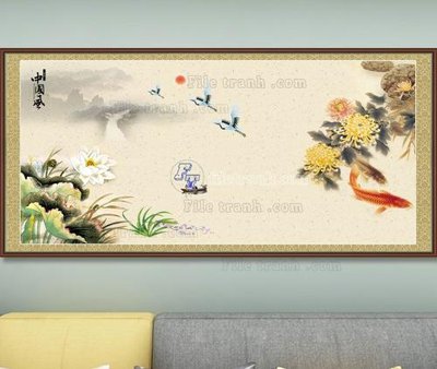 File tranh quảng cáo File tranh hiện đại pha lê gương KF103428 (file gốc) chuyên nghiệp