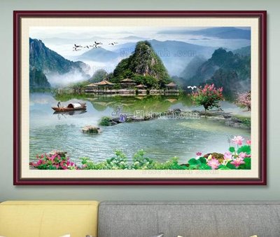 File PSD File tranh hiện đại pha lê gương KF103450 (chất lượng in ấn)