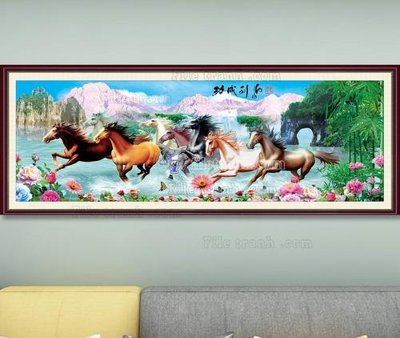 File tranh File tranh hiện đại pha lê gương KF103505 (bản gốc) in lụa dán tường