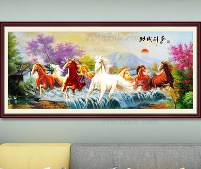 File in trần File tranh hiện đại pha lê gương KF103511 (bản gốc) đại dương