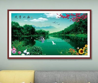 File PSD in ấn File tranh hiện đại pha lê gương KF103558 (chất lượng cao)