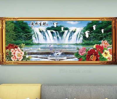 File gốc File tranh hiện đại pha lê gương KF103613 cho in ấn và thiết kế