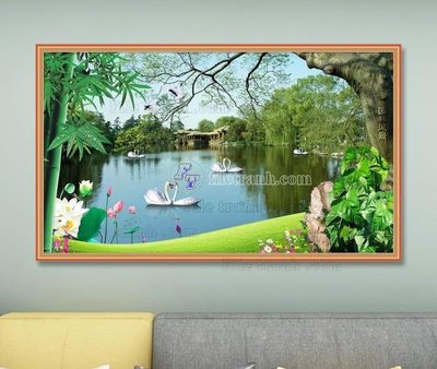 File tranh File tranh hiện đại pha lê gương KF103631 (bản gốc) trang trí văn phòng