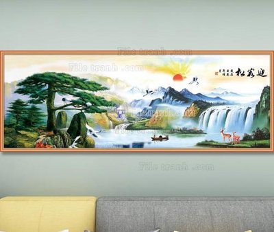 Ảnh gốc File tranh hiện đại pha lê gương KF103633 (nét căng) in mica