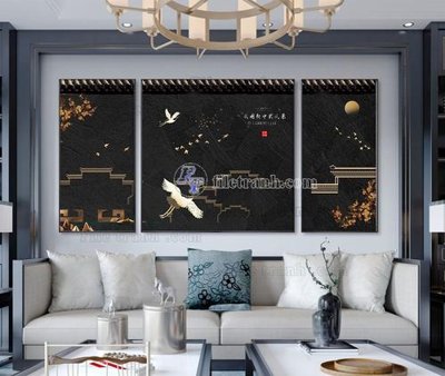 File in trần File tranh hiện đại pha lê gương KF103675 (bản gốc) trời sao