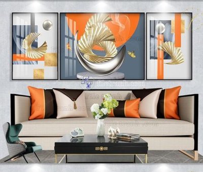 File gốc File tranh hiện đại pha lê gương KF103681 (chuẩn CMYK) cho nhà in