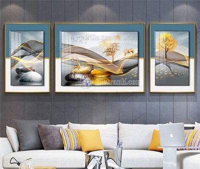 Tải file gốc File tranh hiện đại pha lê gương KF103701 (để in lụa)