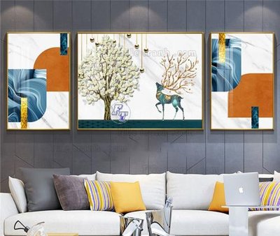 File tranh gốc PSD File tranh hiện đại pha lê gương KF103734 còn nguyên layer