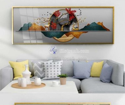 File gốc File tranh hiện đại pha lê gương KF103738 (trang trí) phòng làm việc