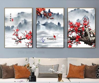 File ảnh File tranh hiện đại pha lê gương KF103882 (gốc) dùng in Pano