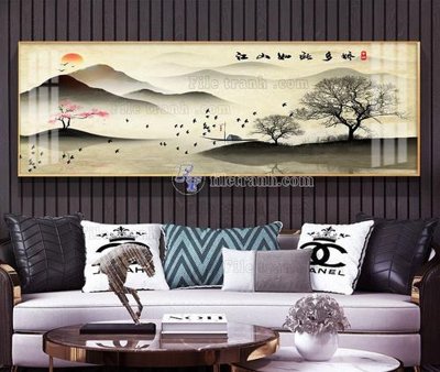 File gốc File tranh hiện đại pha lê gương KF103926 (in ấn) màu sắc trung thực