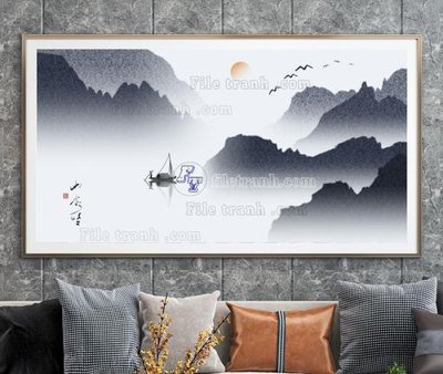 Download file tranh PSD File tranh hiện đại pha lê gương KF103977 để chỉnh sửa