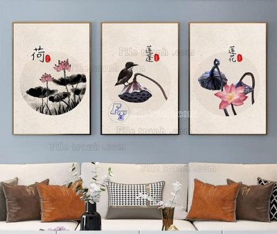 File tranh gốc File tranh hiện đại pha lê gương KF104012 (bản quyền) độc đáo