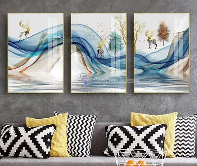 File gốc File tranh hiện đại pha lê gương KF104020 (in mica) cắt laser