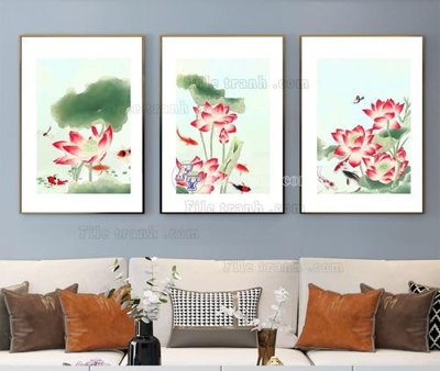 File gốc File tranh hiện đại pha lê gương KF104036 (in lụa) chi tiết cao