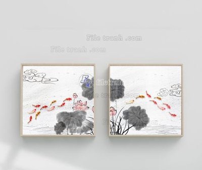 File in ấn File tranh hiện đại pha lê gương KF104042 (bản gốc) cao cấp