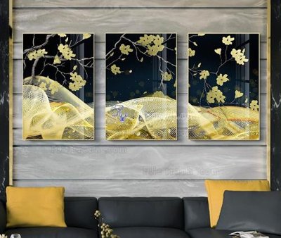 File gốc File tranh hiện đại pha lê gương KF104060 (in lụa) tranh thuận buồm