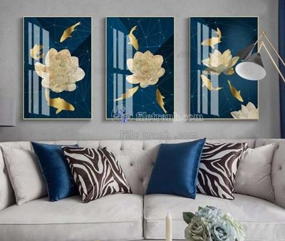 Ảnh gốc File tranh hiện đại pha lê gương KF104067 (độ nét cao) in mica