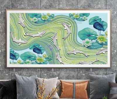 Download file gốc File tranh hiện đại pha lê gương KF104124 (in mica) 3D