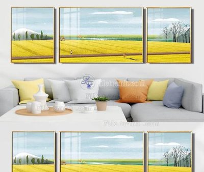 File in mica File tranh hiện đại pha lê gương KF104170 (ảnh gốc) đẹp