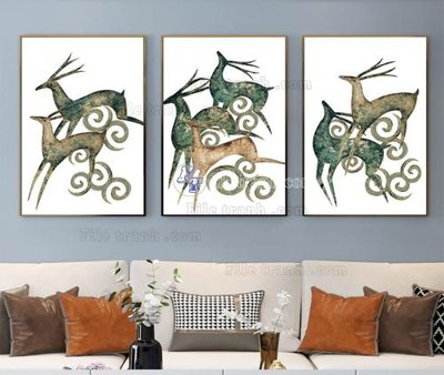 File ảnh File tranh hiện đại pha lê gương KF104174 (gốc) trang trí khách sạn