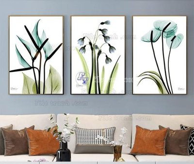 File gốc File tranh hiện đại pha lê gương KF104176 (in tráng gương) sang trọng