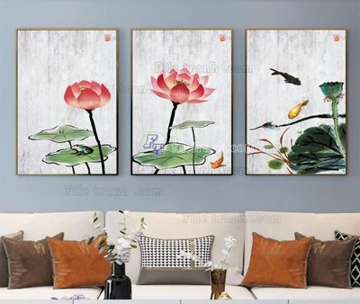 Tải file File tranh hiện đại pha lê gương KF104244 (gốc) làm tranh trang trí