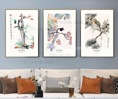 Ảnh gốc File tranh hiện đại pha lê gương KF104254 (độ nét cao) in mica