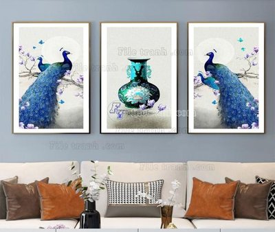 File tranh File tranh hiện đại pha lê gương KF104258 (bản gốc) treo tường