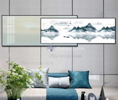 File gốc File tranh hiện đại pha lê gương KF104274 (in mica) làm quà tặng