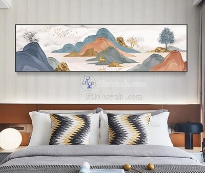 File tranh gốc File tranh hiện đại pha lê gương KF104362 (bản quyền) Filetranh.com