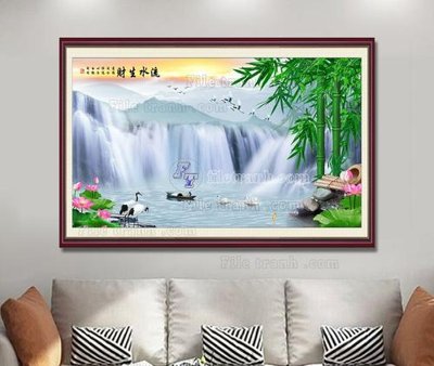 File gốc File tranh hiện đại pha lê gương KF104411 (vector) cho in ấn