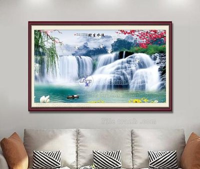 File gốc File tranh hiện đại pha lê gương KF104414 (PNG) không nền chất lượng