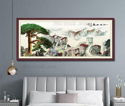 File in trần File tranh hiện đại pha lê gương KF104419 (bản gốc) 5D