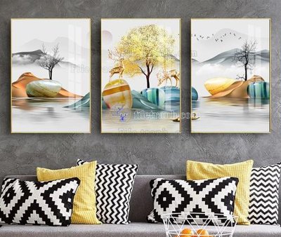 Tải file File tranh hiện đại pha lê gương KF104471 (gốc) in tranh tráng gương