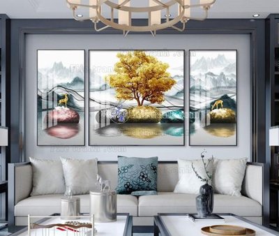 File in trần File tranh hiện đại pha lê gương KF104475 (bản gốc) 5D