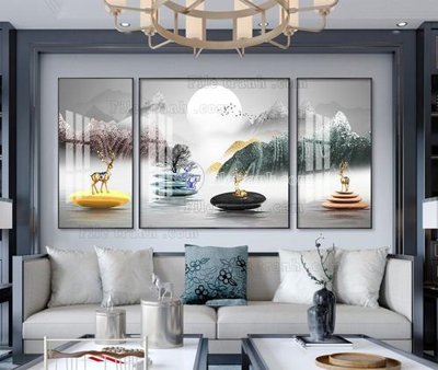 Tải file gốc File tranh hiện đại pha lê gương KF104485 (in bạt) quảng cáo