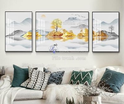 Tải file gốc File tranh hiện đại pha lê gương KF104490 (bản PSD) gốc