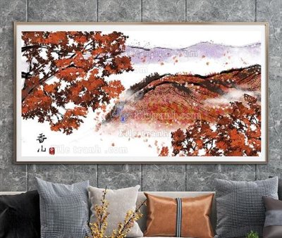 File gốc in mica File tranh hiện đại pha lê gương KF104546 chất lượng