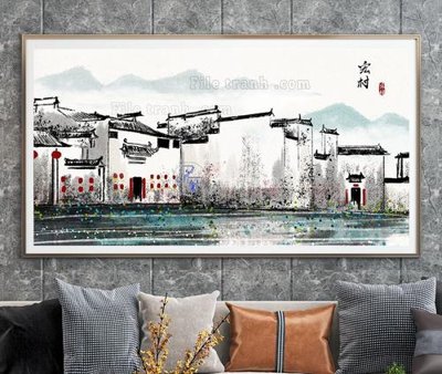 File tranh File tranh hiện đại pha lê gương KF104563 (ảnh gốc) in trần nhà